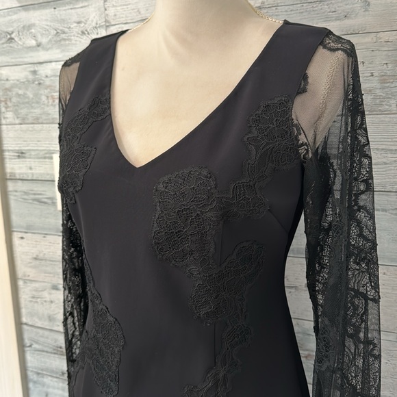 TERI JON by RICKIE FREEMAN BLACK COCKTAIL DRESS - Picture 8 of 14